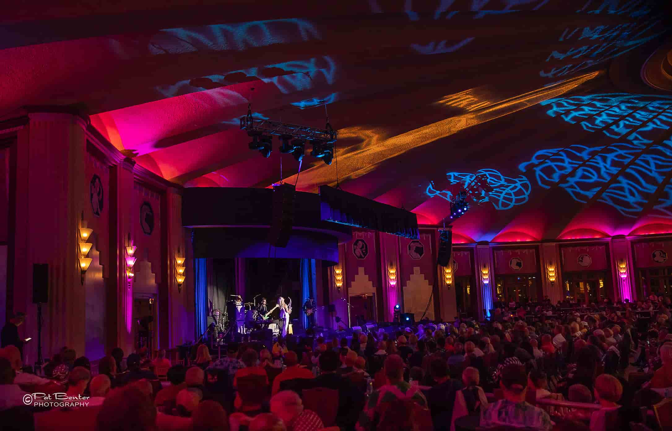  We’ll get back to it .. but this is what the inside of the historic 1929 Avalon Ballroom looks like “during JazzTrax.” It is Mindi Abair On Stage Here, Closing Weekend, Friday Night.  