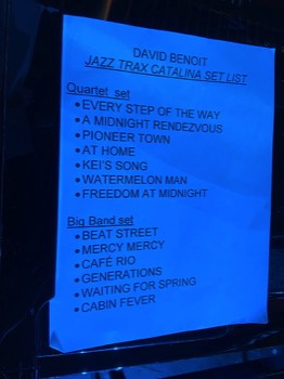  David Benoit Set List 